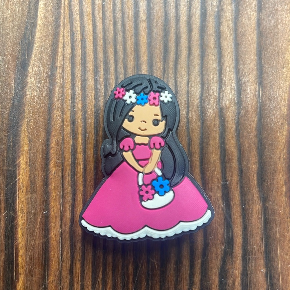 Flower Princess Crocs shoe charm jibbitz